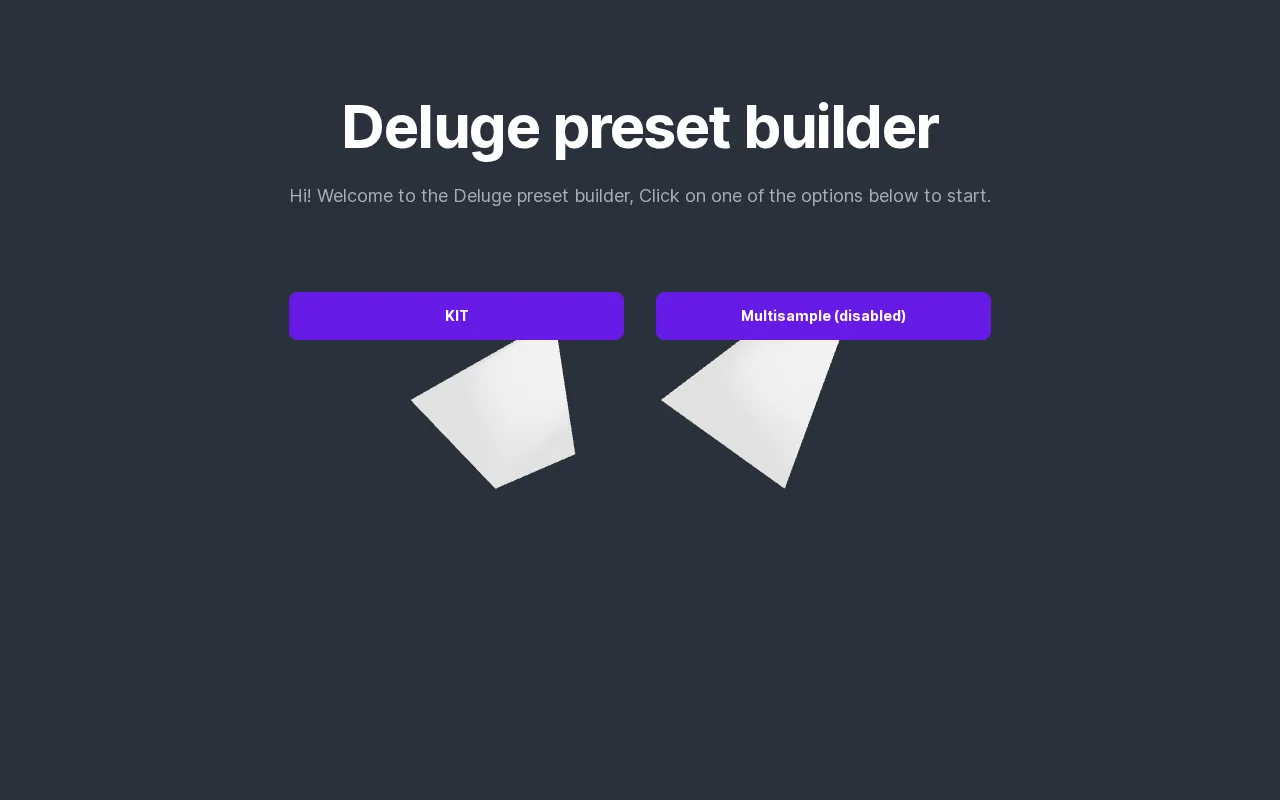 Deluge Kit / Preset Builder