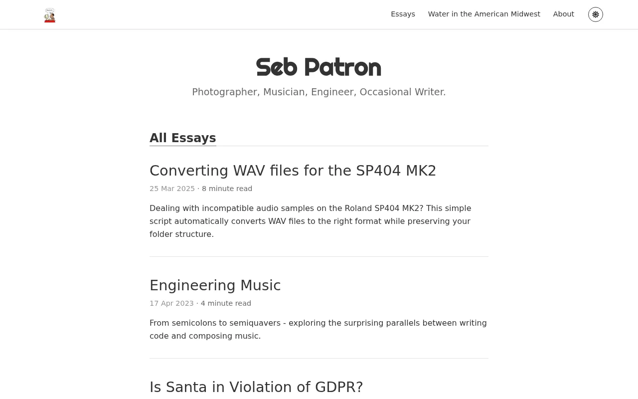 Converting WAV files for the SP‑404 MK2 (Seb Patron)