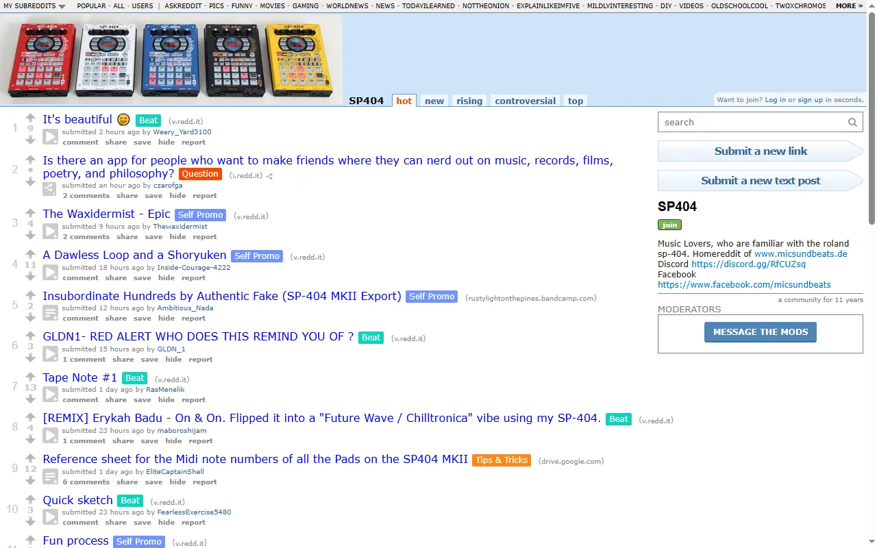 Free Samples Master List (r/SP404)