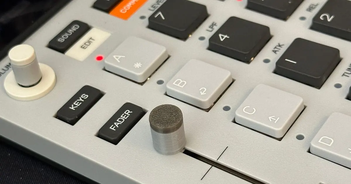 Perilla de fader del EP-133 impresa en 3D