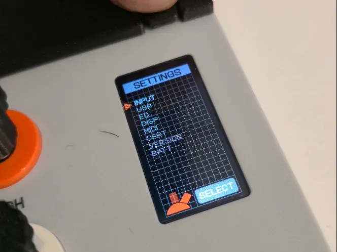 EP-136 Settings Access Button