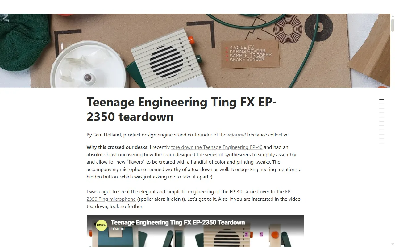 EP-2350 Ting teardown