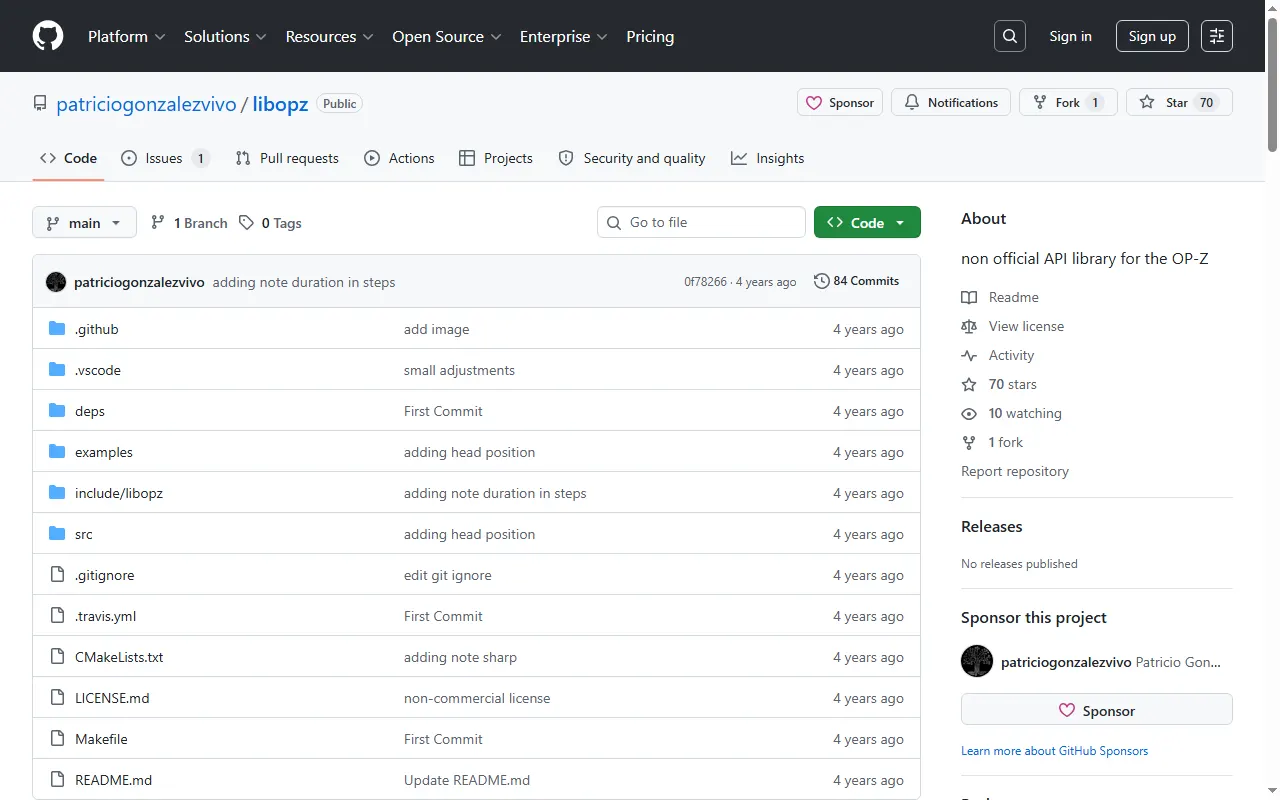 libopz screenshot