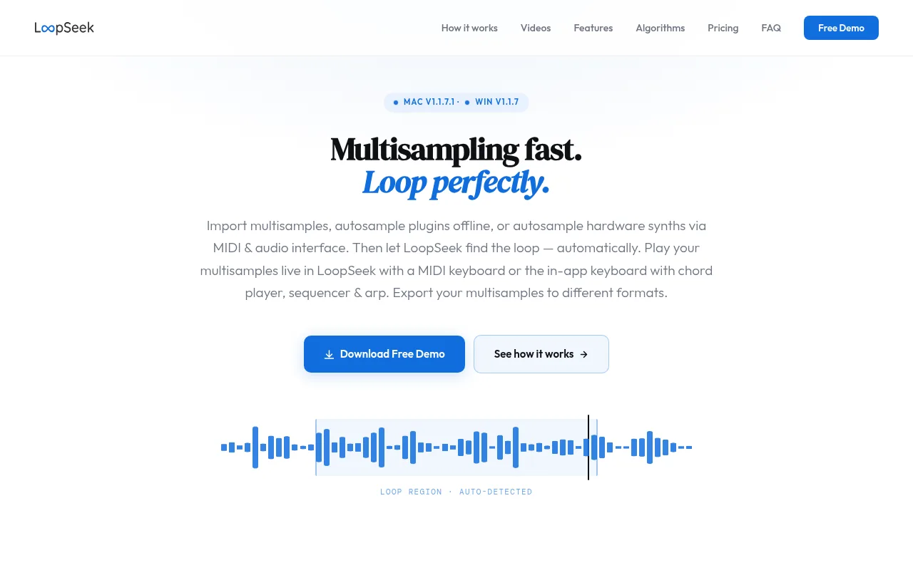 LoopSeek multisampling app
