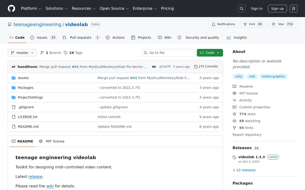 OP-Z Videolab GitHub repository