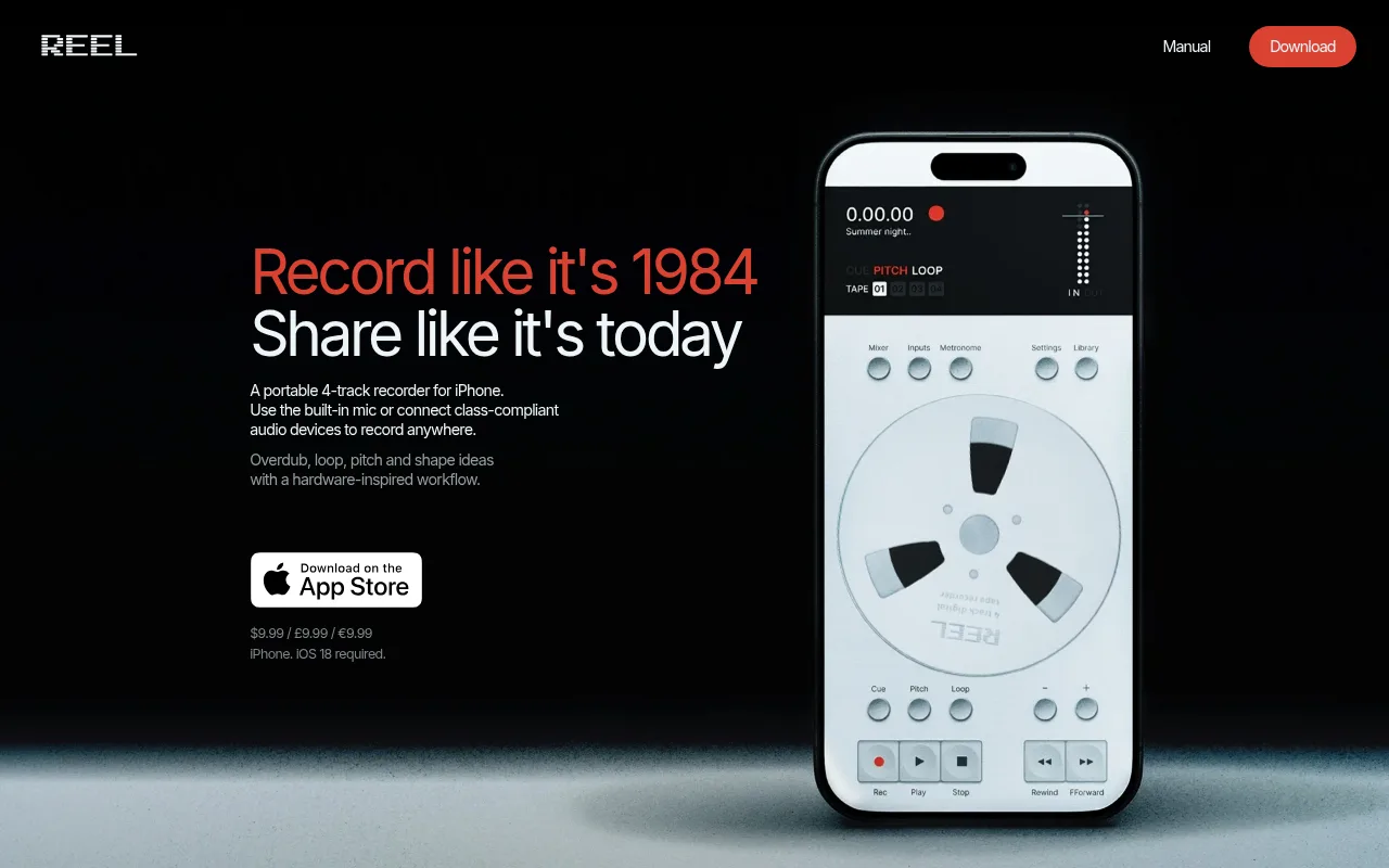 Reels companion app